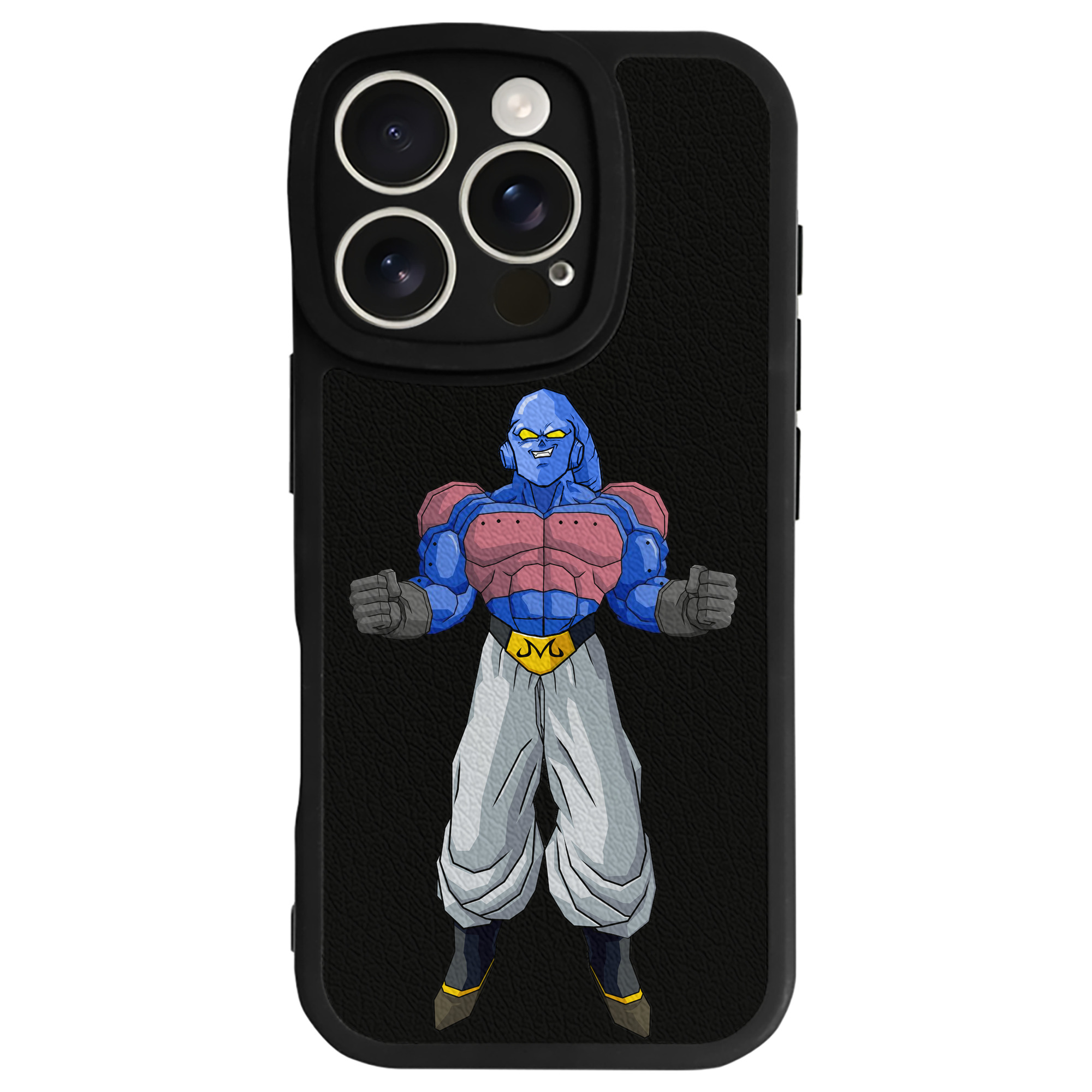 （画像用） ドラゴンボール 魔人ブウ DRAGON BALL Majin Buu 【iPhone 16シリーズ対応】シリコンスマホケース（レザー調） 材質：シリコン